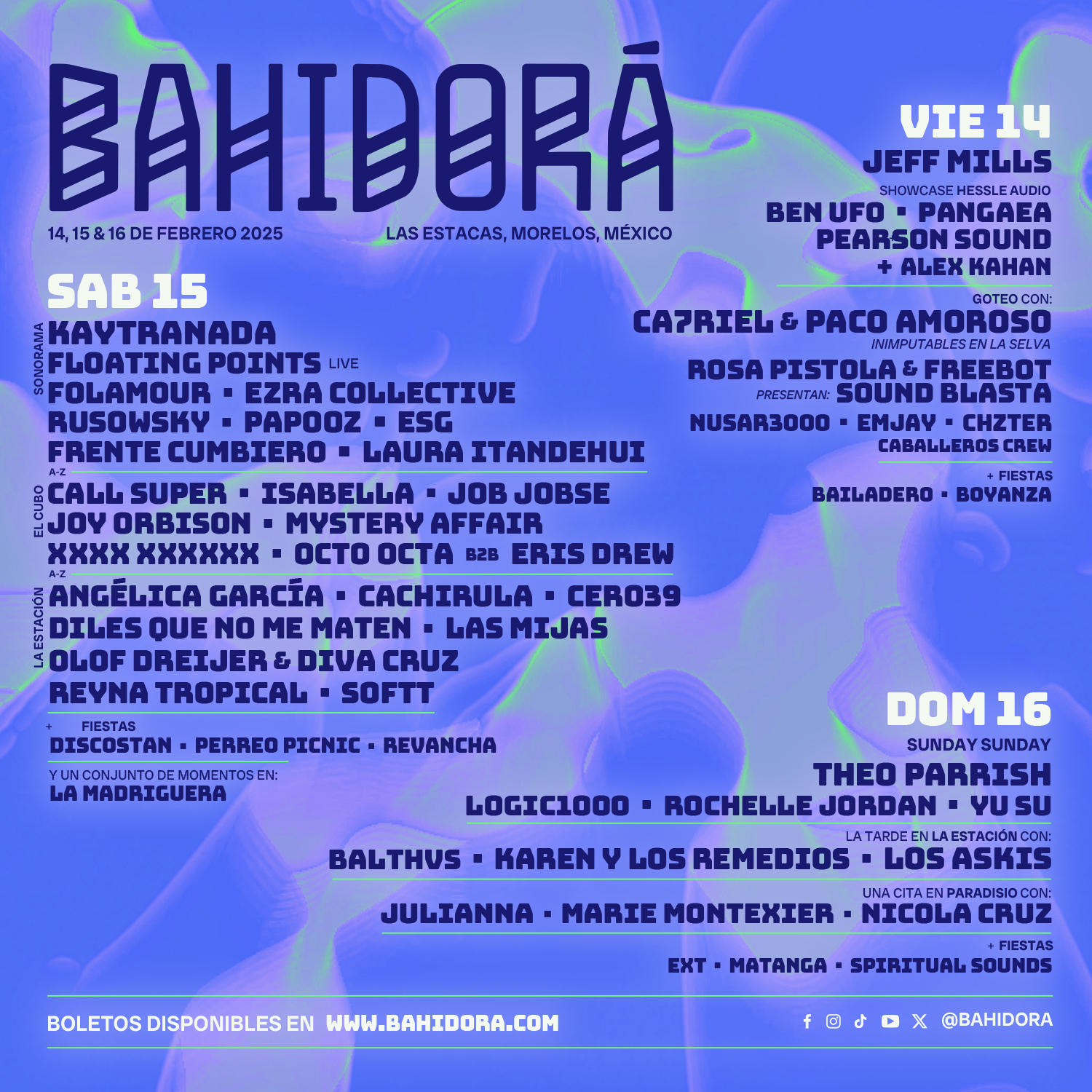 Bahidorá 2025 anuncia el Line-Up completo de su 12ª edición del festival